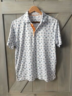 Boys White MAELREG Short Sleeve Performance Golf Polo